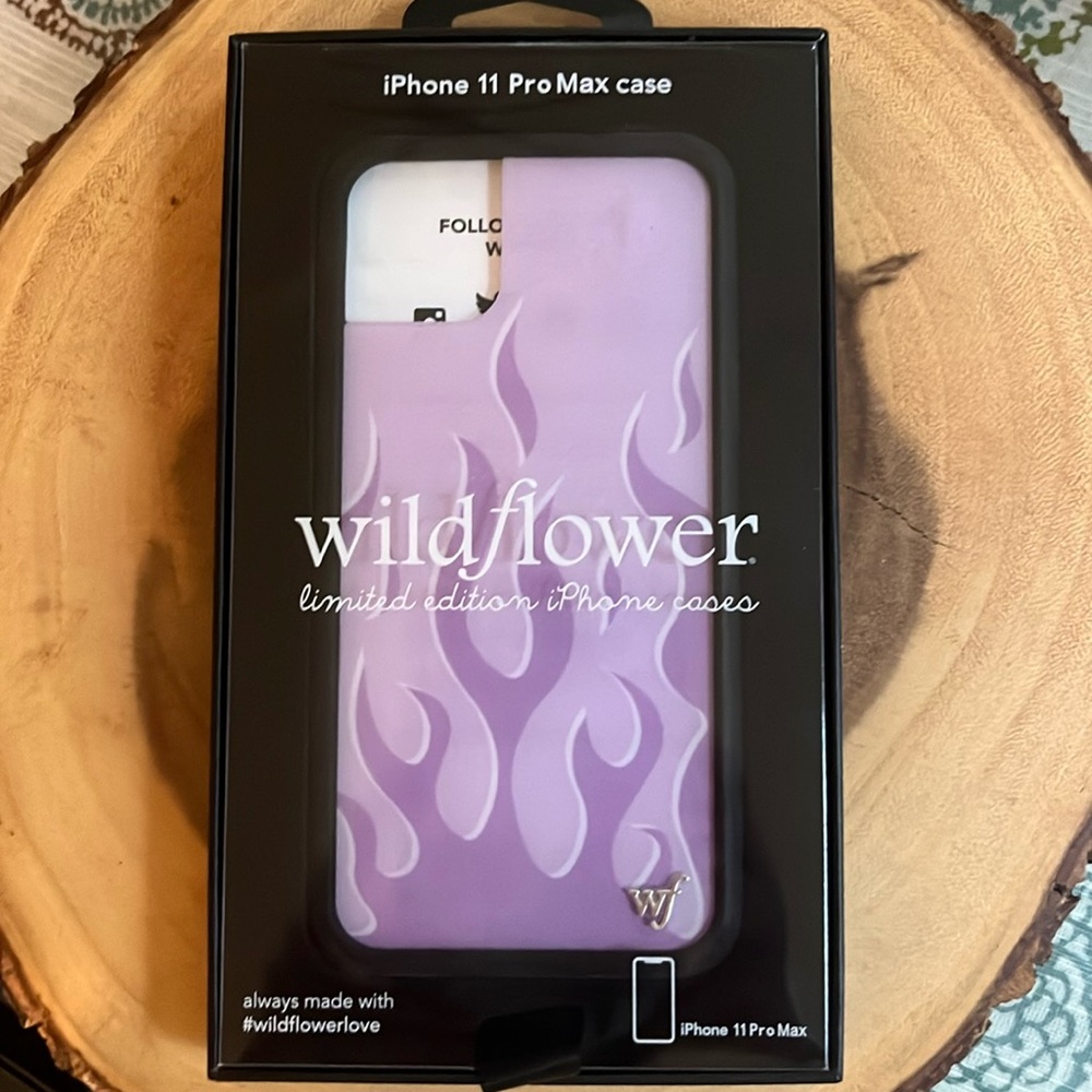 Wildflower iPhone case - iPhone 11 Pro Max case. Flames lavender
Brand new